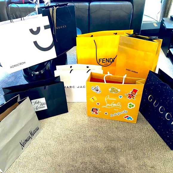 10 Designer Shop Bags Fendi, Gucci, Chris L, YSL, Nord, Saks, Marc J, Neiman🔥❤️ - Picture 4 of 5